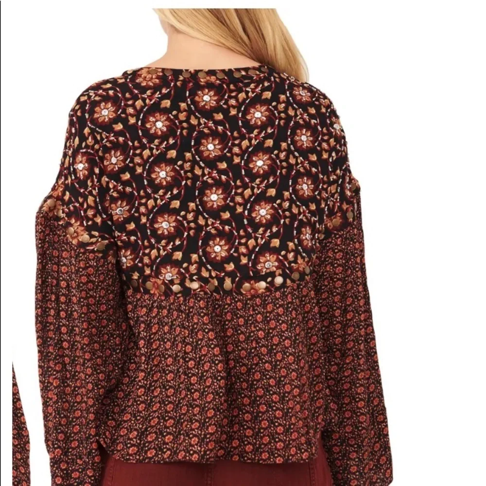 NWT Free People Malia Babydoll Jacket Blouse size Large